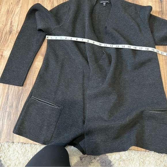 Eileen Fisher Wool Drape Cardigan Sweater - Picture 11 of 14